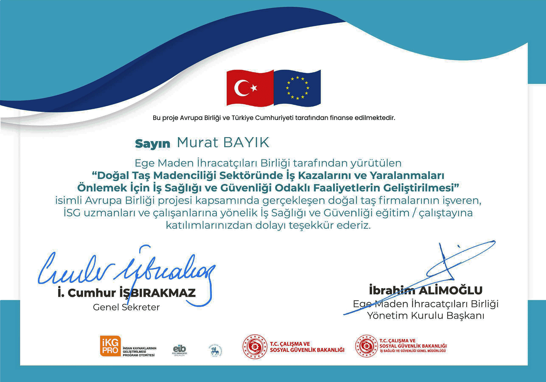 EMİB İSG ÇALIŞTAY -CERT