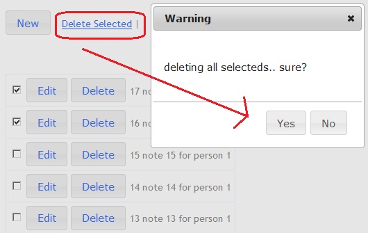 Множественное удаление